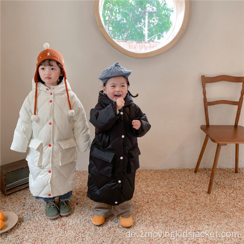 Kinder wattierte Jacke verlängert